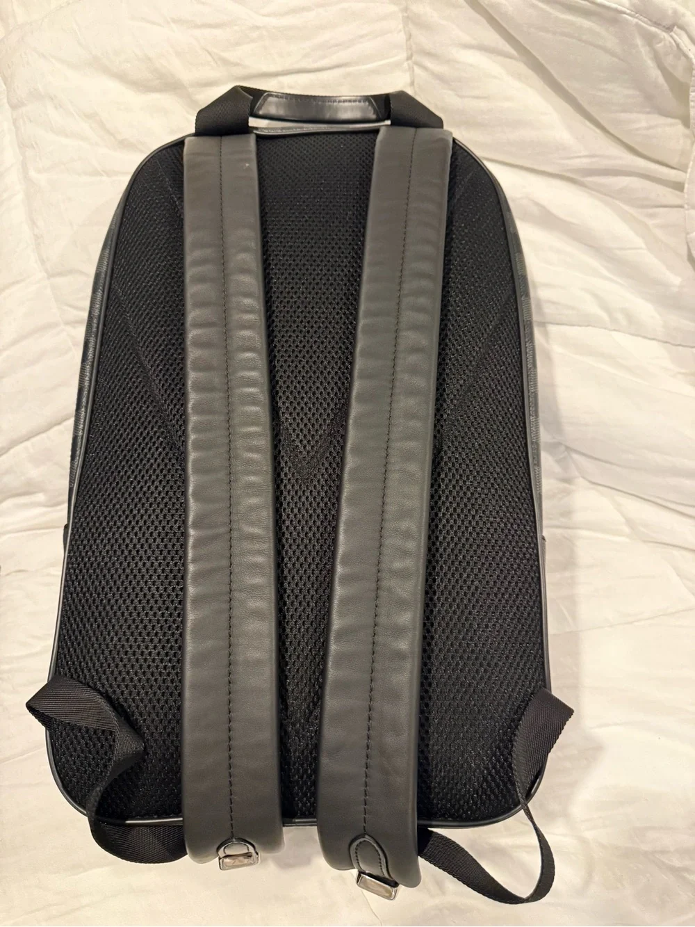 Louis Vuitton Black Damier Graphite Canvas Backpack with Silver Hardware